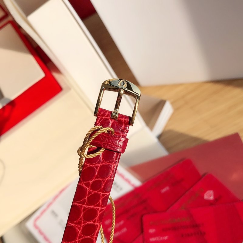 오메가 데빌 다이아몬드 세팅 여성용 쿼츠 시계 001-248975