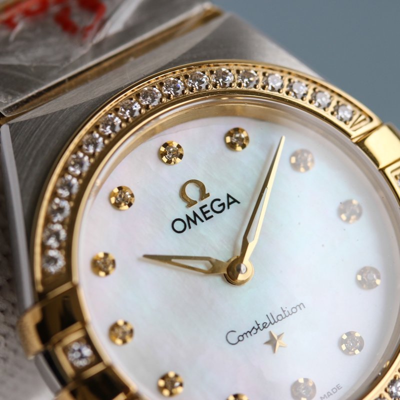 오메가 컨스텔레이션 28mm 쿼츠 여성 시계 001-248981