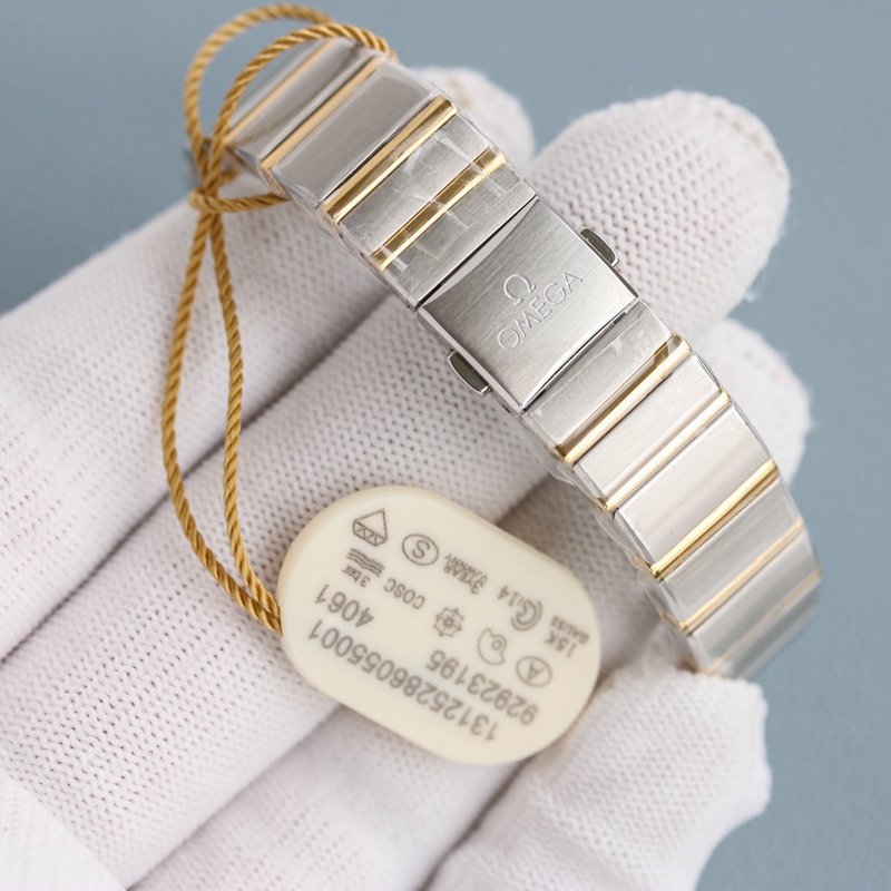 오메가 컨스텔레이션 28mm 쿼츠 여성 시계 001-248981