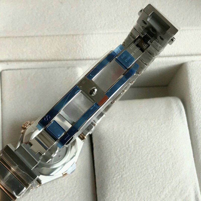 오메가 콘스텔레이션 스틸 다이아몬드 여성용 시계 001-248991