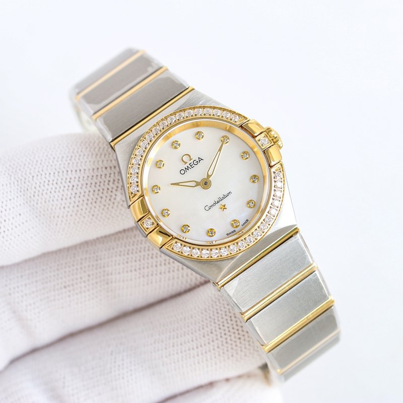 오메가 컨스텔레이션 28mm 스위스 츠 시계 001-249188