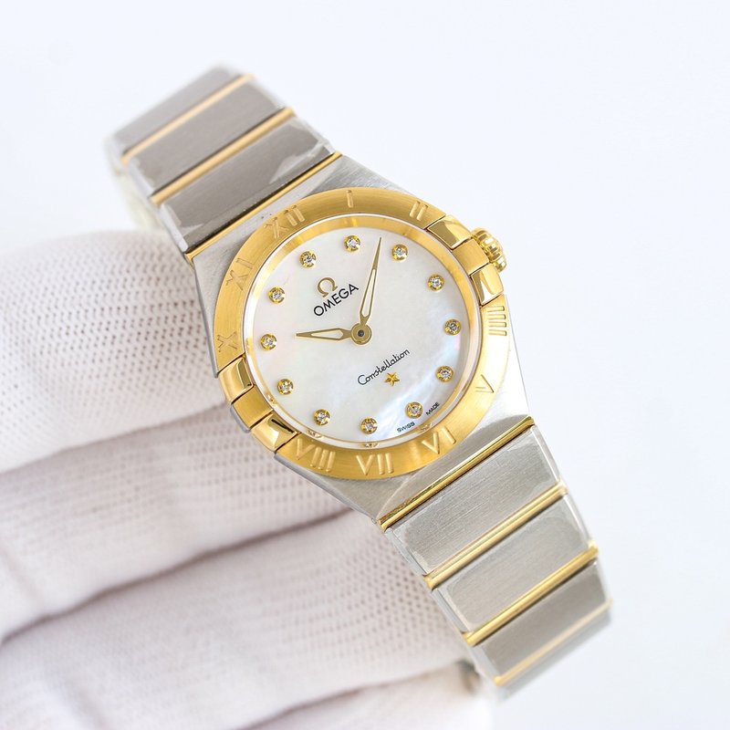 오메가 컨스텔레이션 28mm 스위스 츠 시계 001-249188