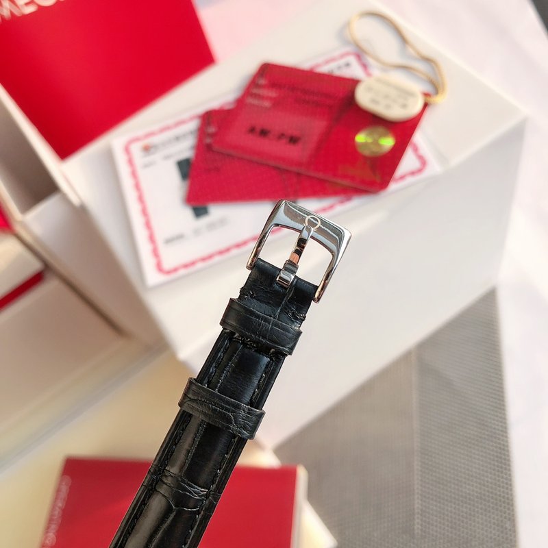 오메가 드빌 다이아몬드 진주모자 석영 여성용 시계 001-249191