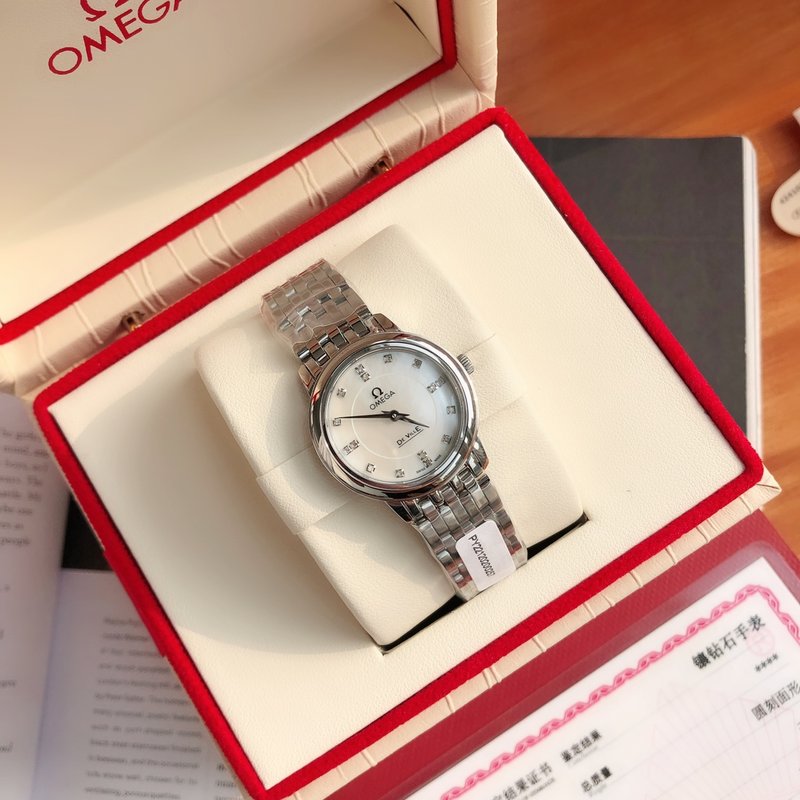 오메가 컨스텔레이션 다이아몬드 쿼츠 여성용 시계 001-249225