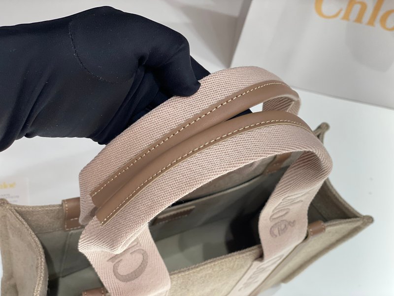 클로에 우디 패밀리 토트백 카민핑크 001-249797
