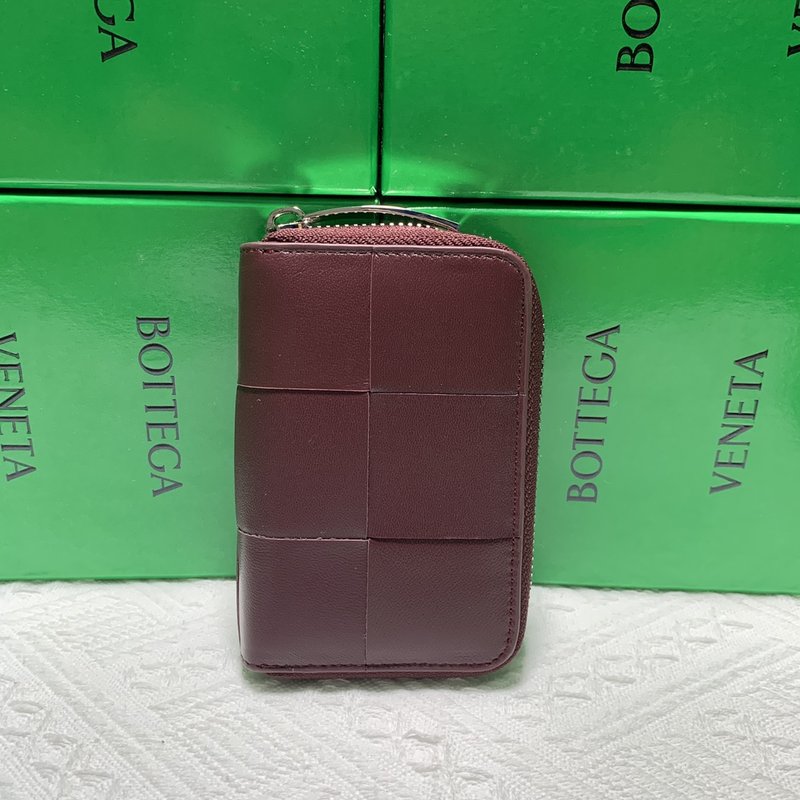 클래식 심플 인트레치아토 양가죽 동전 카드지갑 001-250315