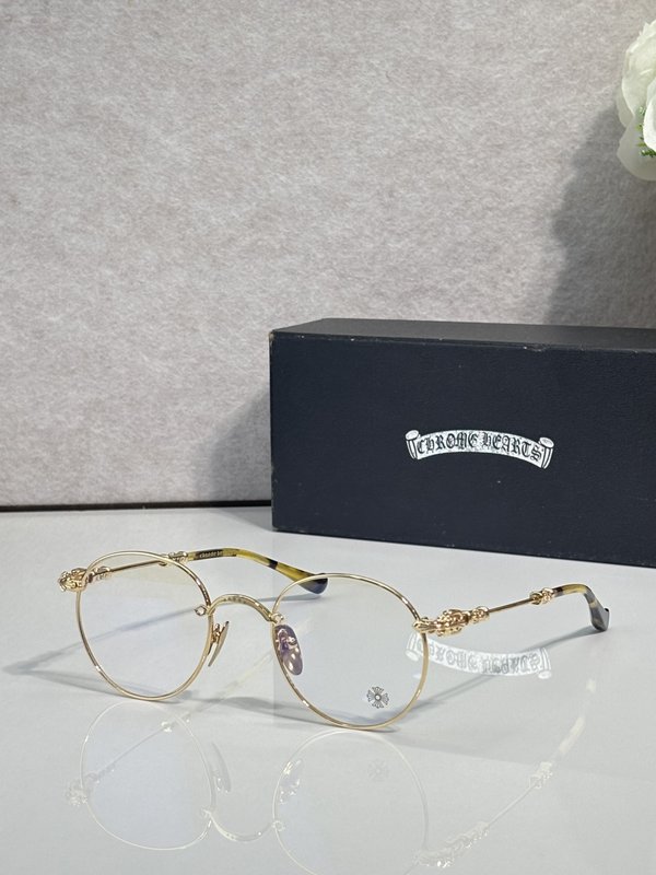 크롬하츠 빈티지 라운드 메탈 안경테 001-250611