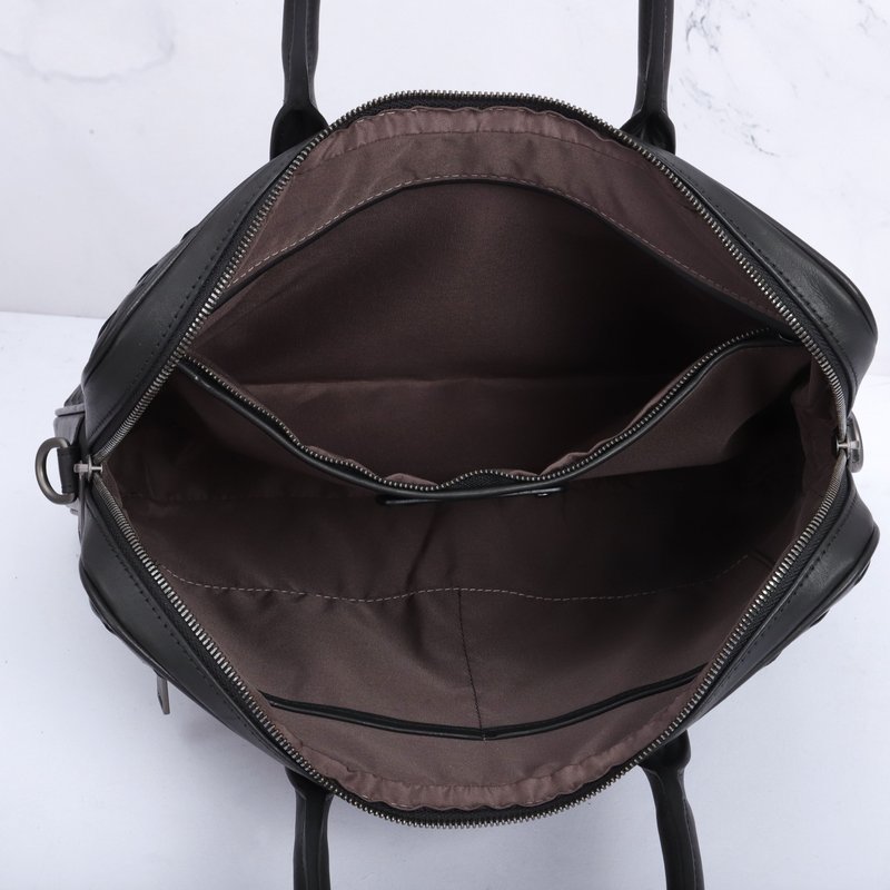 인트레치아토编织 소가죽 비즈니스 서류가방 001-250877