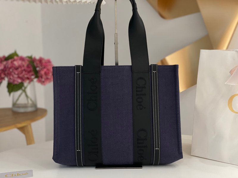 클로에 우디 리넨 토트백 001-251144