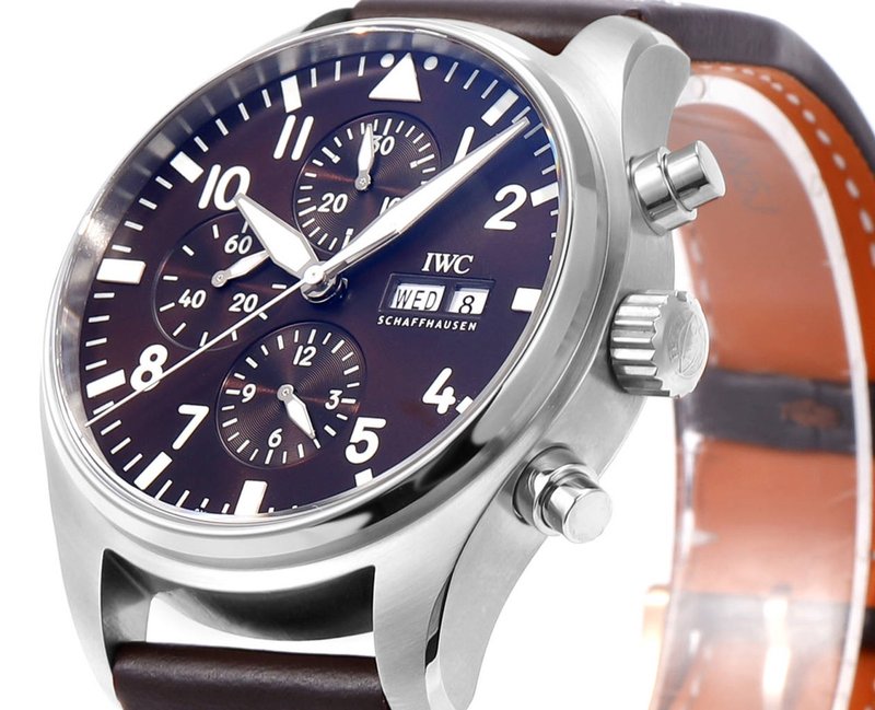 IWC 파일럿 시리즈 로즈골드 그린 다이얼 시계 001-251249