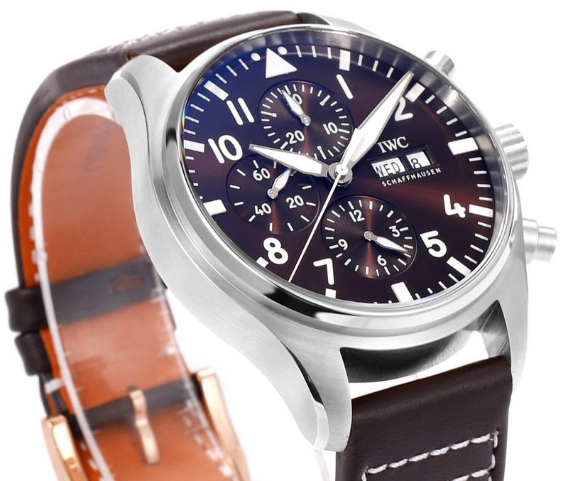 IWC 파일럿 시리즈 로즈골드 그린 다이얼 시계 001-251249