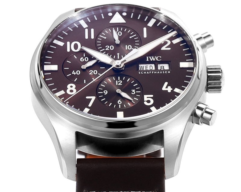 IWC 파일럿 시리즈 로즈골드 그린 다이얼 시계 001-251249