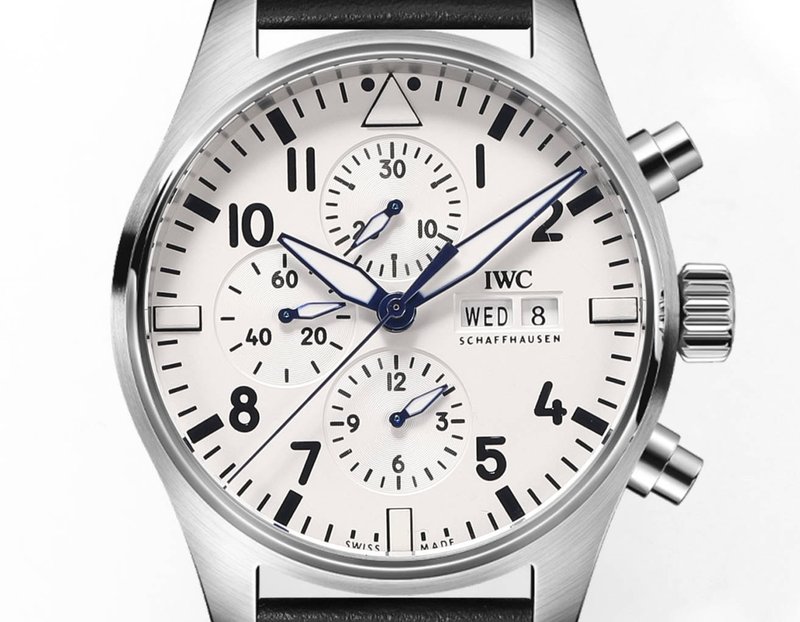 IWC 파일럿 시리즈 로즈골드 그린 다이얼 오토매틱 시계 001-251264