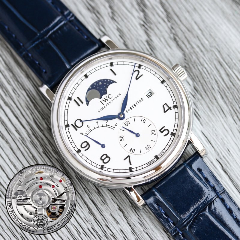 IWC 포르투기제 오토매틱 문페이즈 백케이스 시계 001-251289