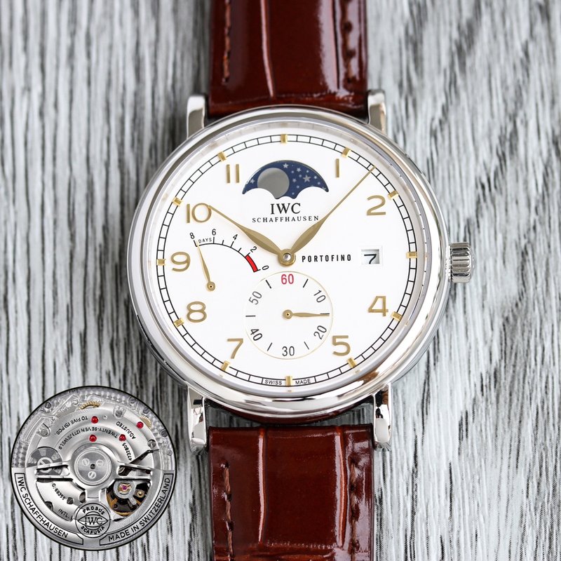 IWC 포르투기제 오토매틱 문페이즈 백케이스 시계 001-251289
