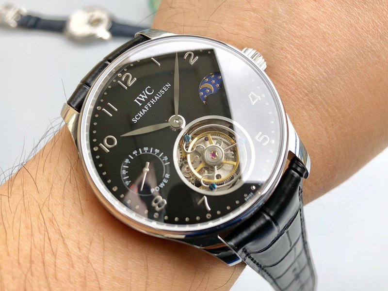 IWC 포르투기제 투르비옹 수동 기계식 시계 001-251308