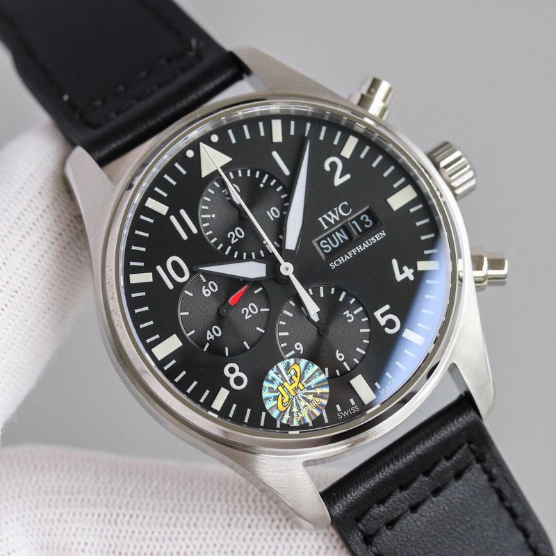 IWC 파일럿 크로노그래프 토매틱 남성용 시계 001-251328
