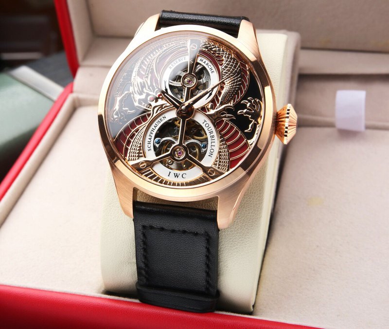 IWC 대형 파일럿 시리즈 투어빌롱 기계식 시계 001-251340