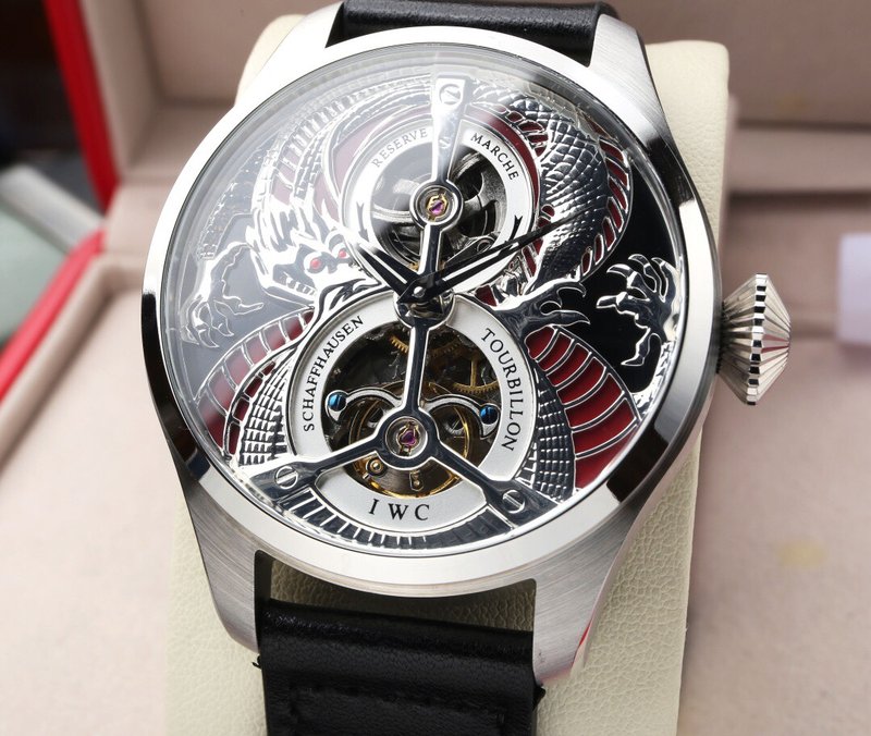 IWC 대형 파일럿 시리즈 투어빌롱 기계식 시계 001-251340