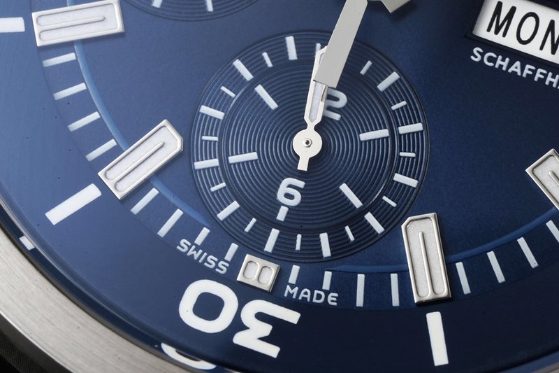 IWC 아쿠아타이머 크로노그래프 블루 다이얼 001-251391