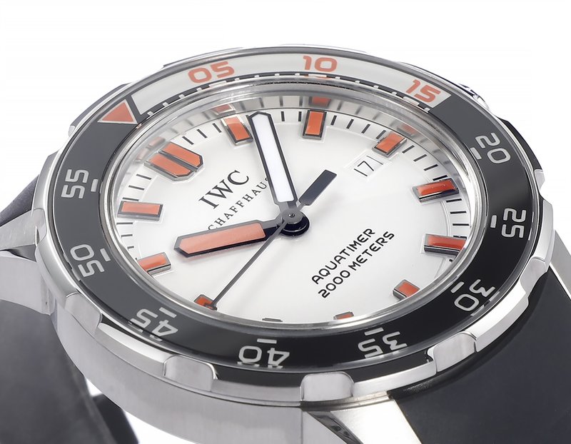 IWC 오션 시리즈 스틸 블랙 야광 다이빙 시계 001-251392