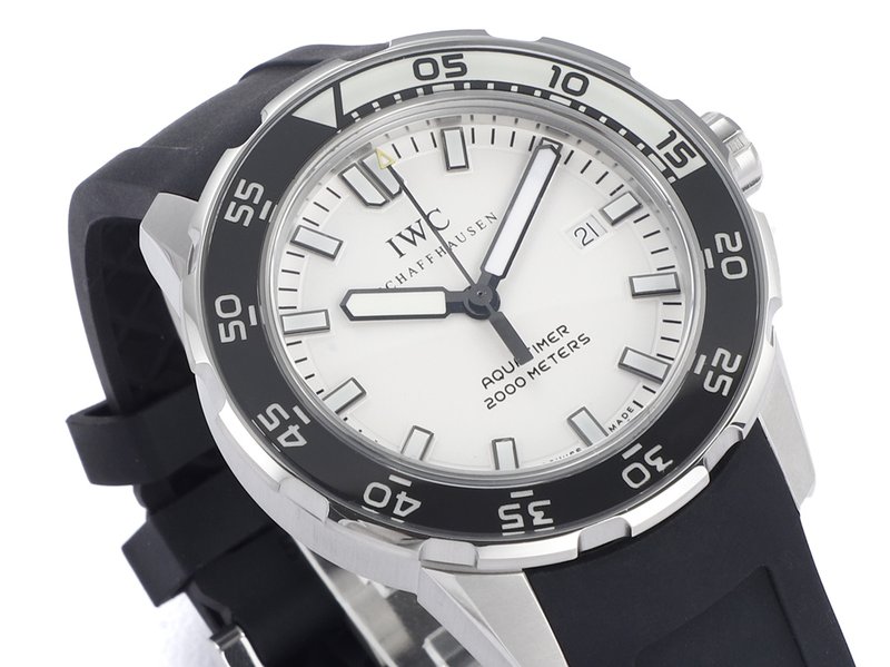 IWC 오션 시리즈 스틸 러버 스트랩 야광 다이빙 시계 001-251393