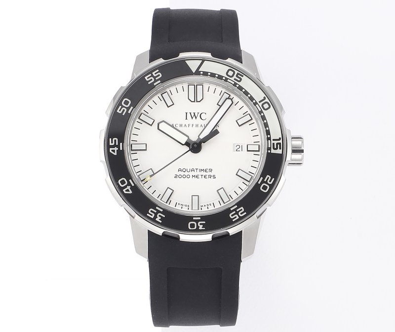 IWC 오션 시리즈 스틸 러버 스트랩 야광 다이빙 시계 001-251393