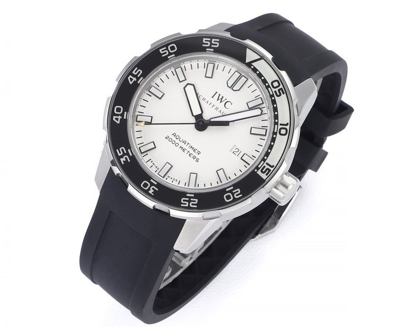 IWC 오션 시리즈 스틸 러버 스트랩 야광 다이빙 시계 001-251393