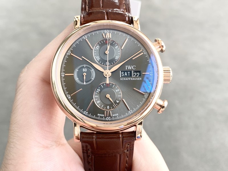 IWC 포르투기제 크로노그래프 스틸 워치 001-251405