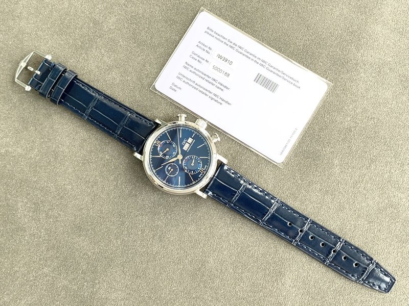 IWC 포르투기제 크로노그래프 스틸 워치 001-251407
