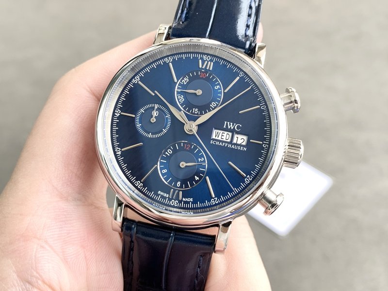 IWC 포르투기제 크로노그래프 스틸 워치 001-251407