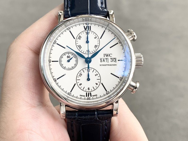 IWC 포르투기제 크로노그래프 스틸 워치 001-251408