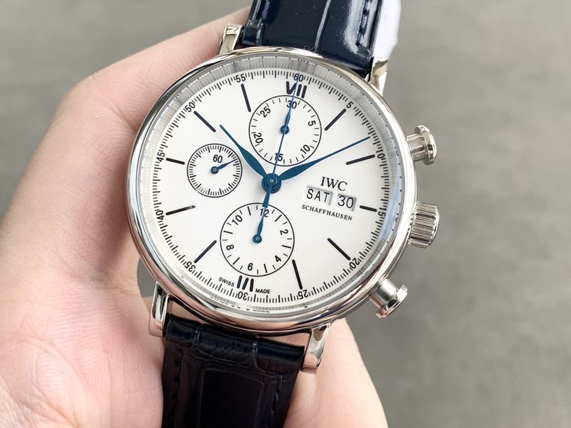 IWC 포르투기제 크로노그래프 스틸 워치 001-251408