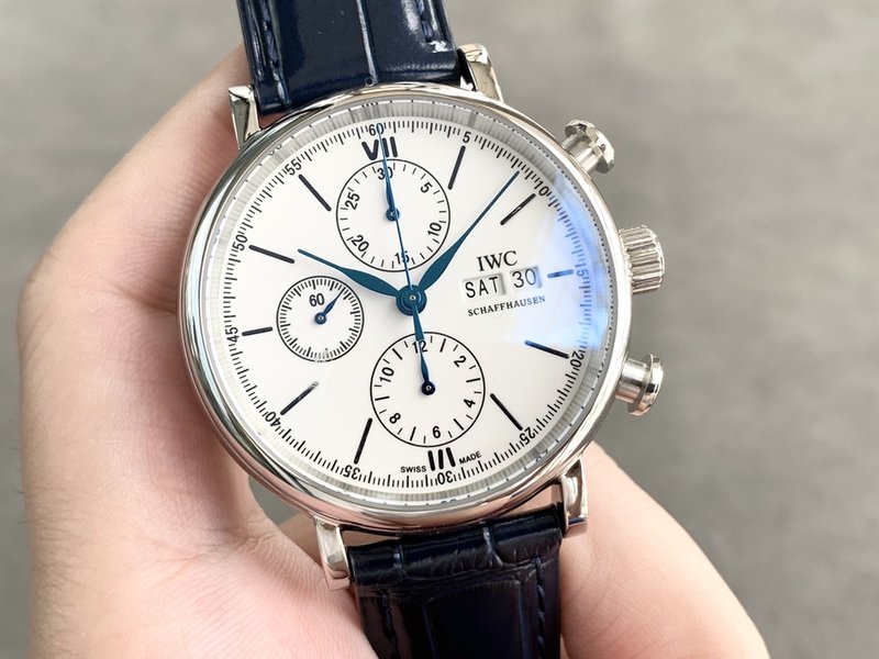 IWC 포르투기제 크로노그래프 스틸 워치 001-251408