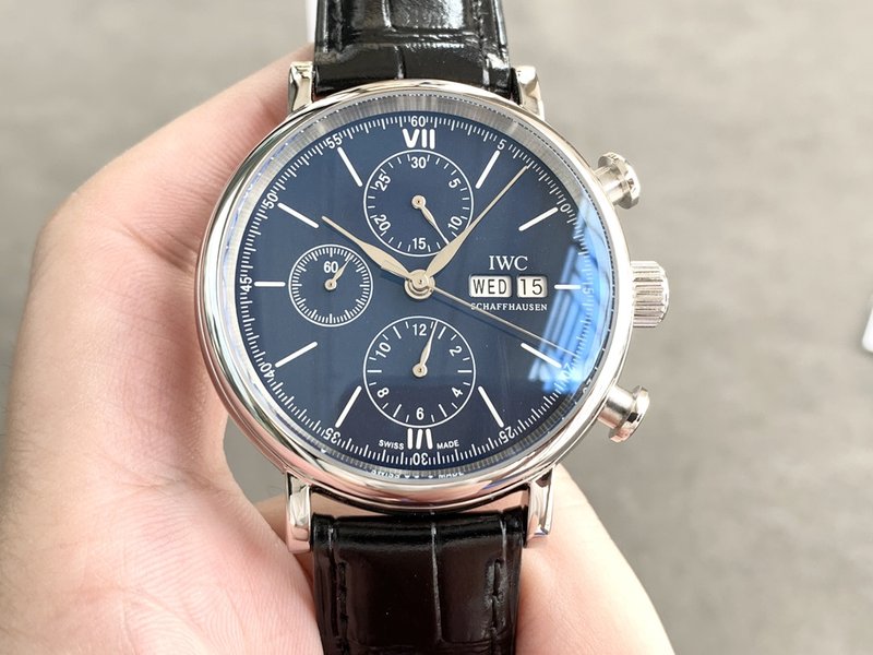 IWC 포르투기제 크로노그래프 스틸 워치 001-251409