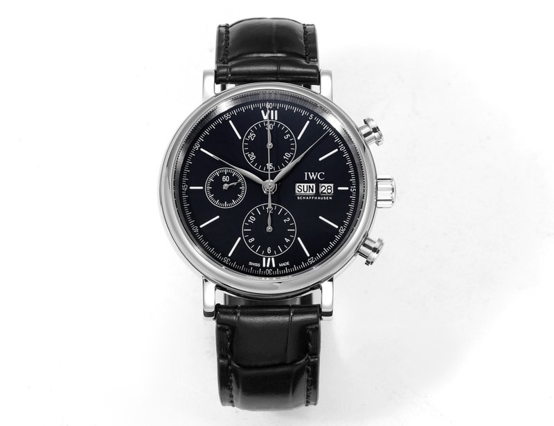 IWC 포르투기제 크로노그래프 스틸 워치 001-251473