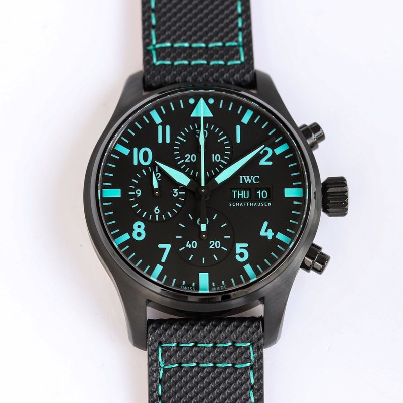 IWC 파일럿 크로노그래프 남성 기계식 시계 001-251476