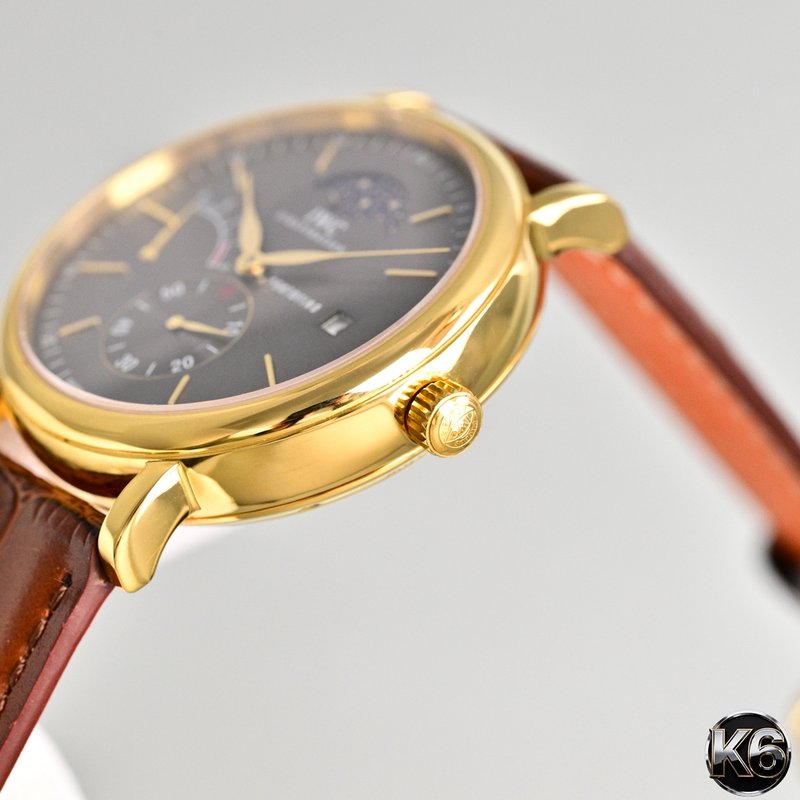 IWC 장기 동력 문페이즈 전문가 복제 시계 001-251627
