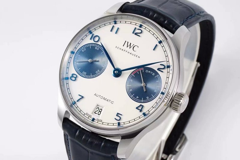 IWC 포르투기제 판다 다이얼 블루 핸즈 오토매틱 시계 001-251672