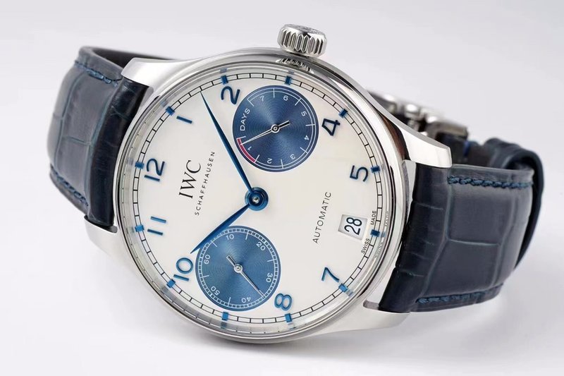 IWC 포르투기제 판다 다이얼 블루 핸즈 오토매틱 시계 001-251672