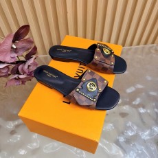 루이비통 소가죽 버클 플랫 샌들 001-252296