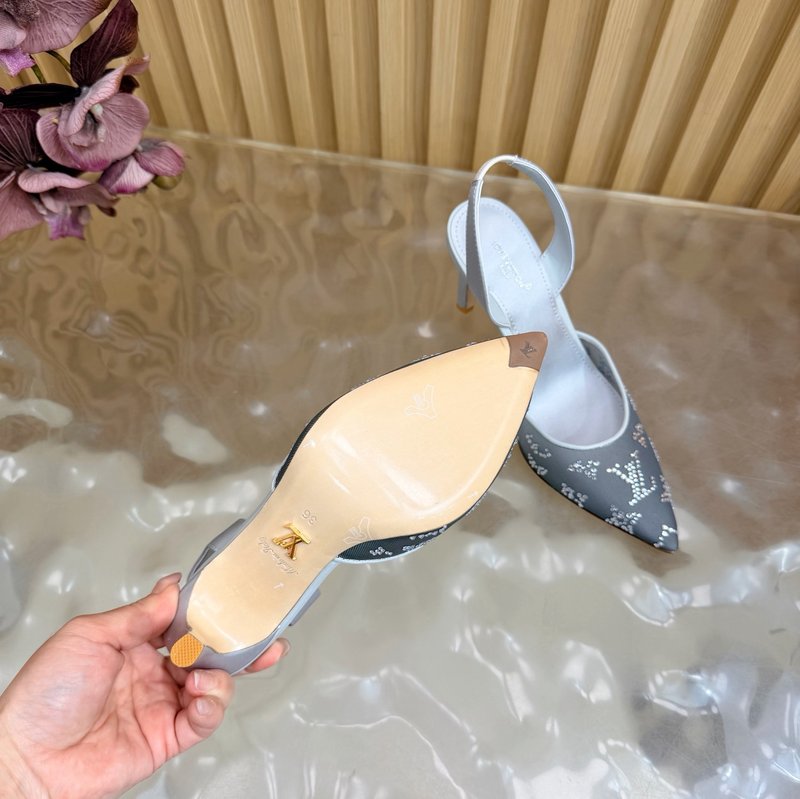 루이비통 메쉬 크리스털 뮬 샌들 001-252399