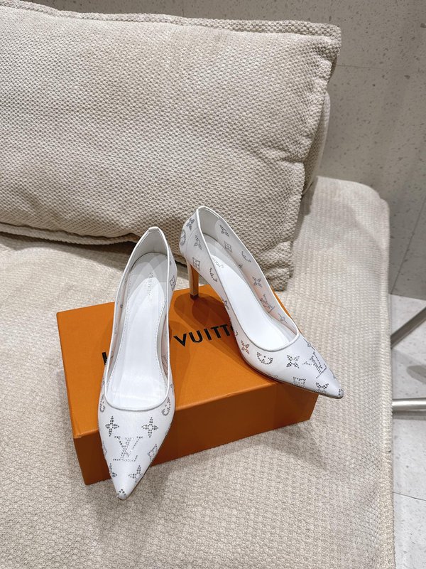 LV 메쉬 크리스탈 하이힐 펌프스 001-252418