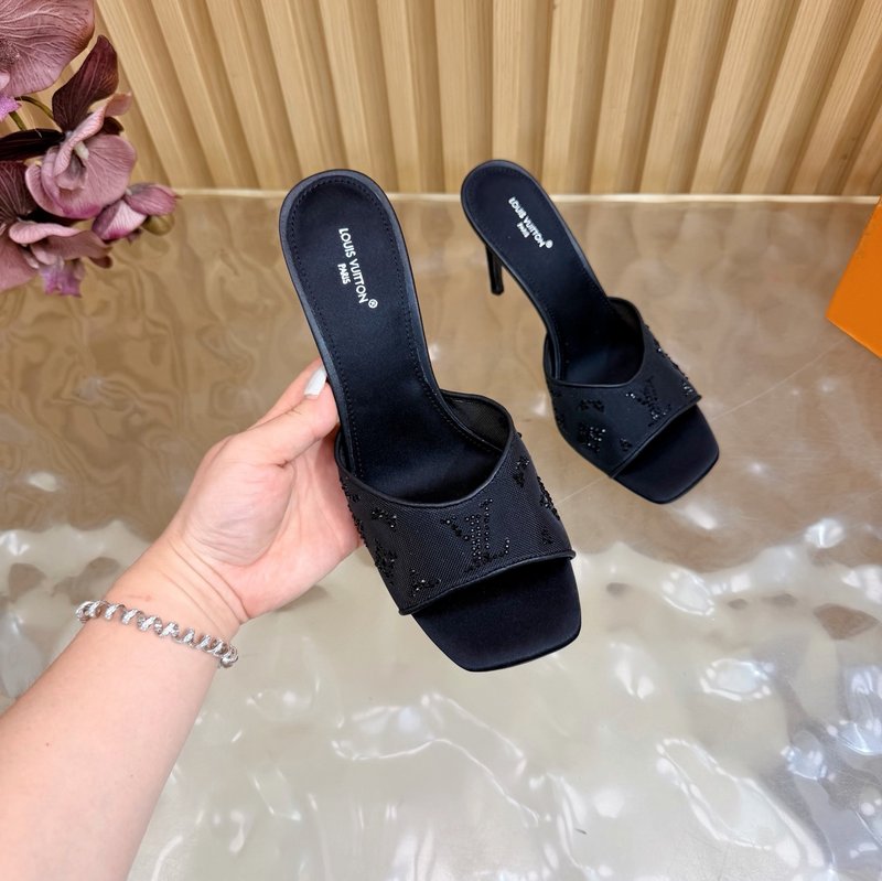 루이비통 메쉬 크리스털 뮬 샌들 001-252475