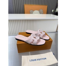 LV 스웨이드 양피 안감 가죽밑창 샌들 뮬 001-252496
