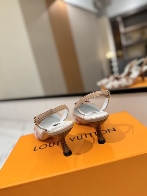 LV 모노그램 데님 스파이스 하이힐 샌들 001-252501