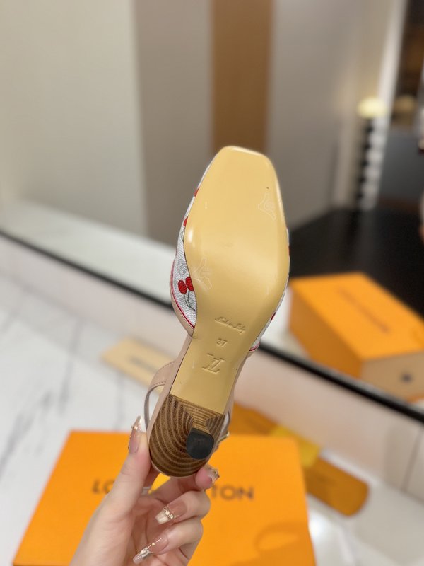 LV 모노그램 데님 스파이스 하이힐 샌들 001-252501
