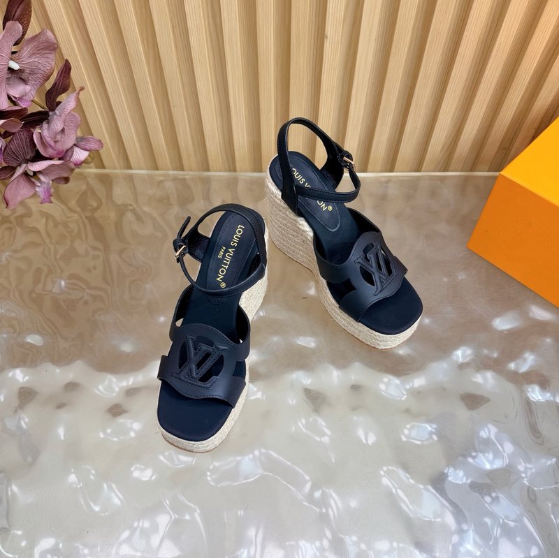 루이비통 에스파드리유 웨지 샌들 001-252525