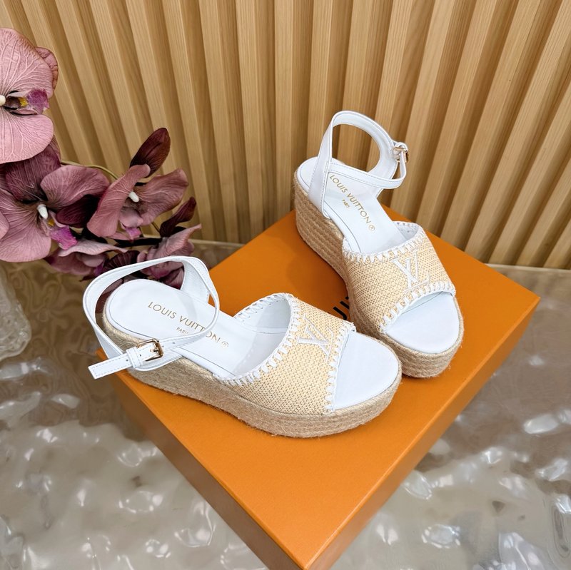 루이비통 에스파드리유 웨지 샌들 001-252530