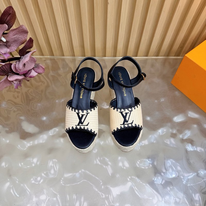 루이비통 에스파드리유 웨지 샌들 001-252532
